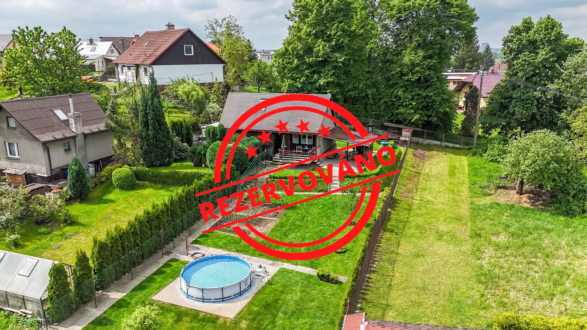Prodej chaty 28 m2 se zahradou 575 m2 na ul. Zelená, Karviná - Ráj