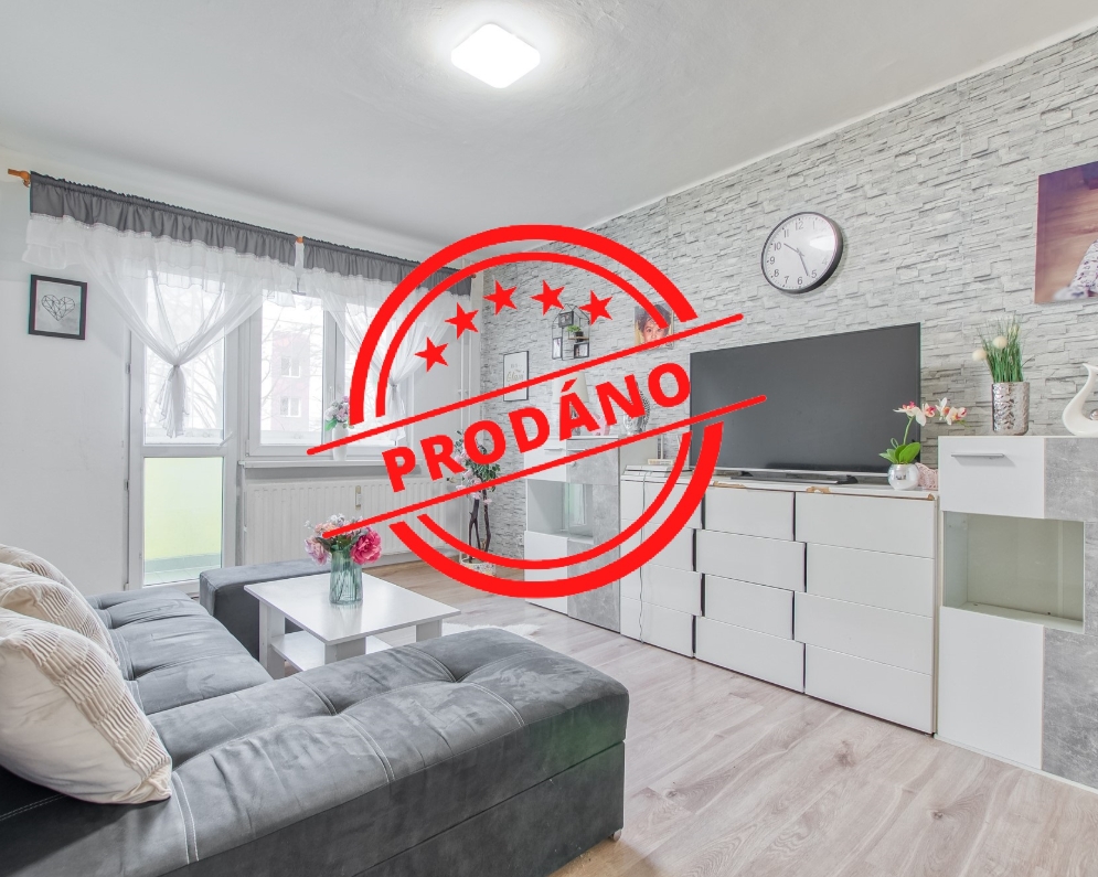 Prodej družst. bytu o velikosti 2+1+lodžie/54m2 ul. Borovského, Karviná - Mizerov